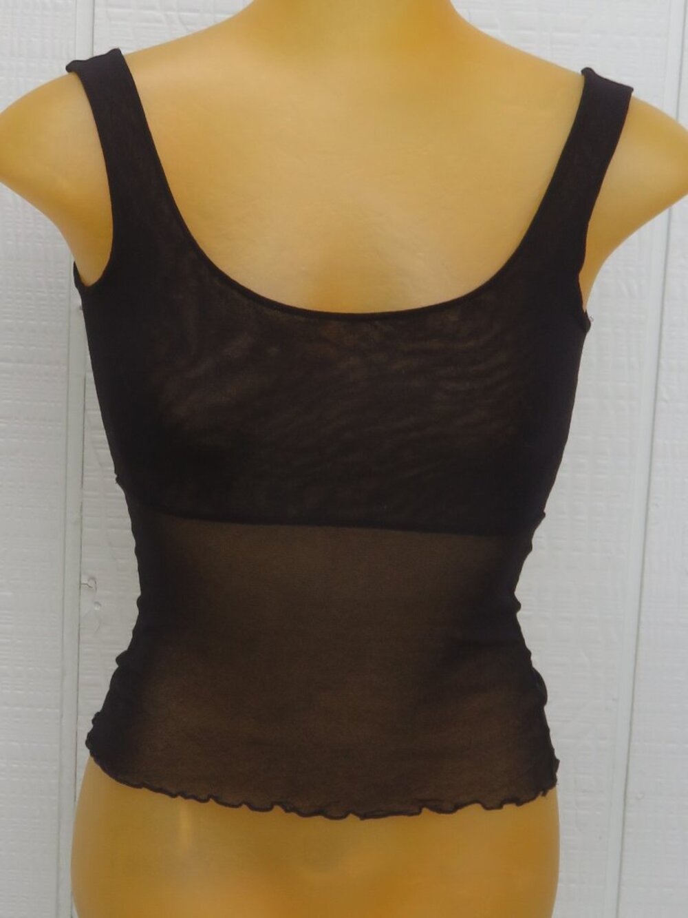Sheer black camisole vintage